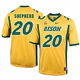 North Dakota State Bison 20 Darrius Shepherd Gold College Football Jersey Dzhi,baseball caps,new era cap wholesale,wholesale hats